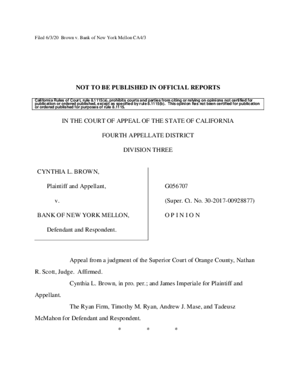 (PDF) Another unpublished California Court of Appeals decision harming