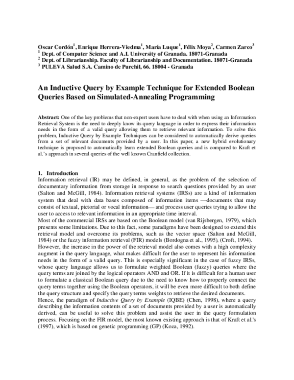 (PDF) An Inductive Query by Example Technique for Extended Boolean ...