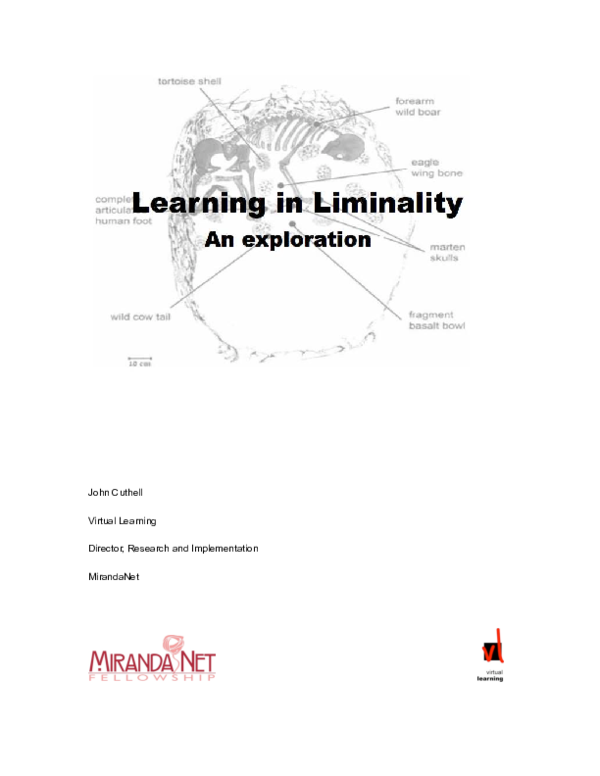 (PDF) Learning in Liminality: An Exploration