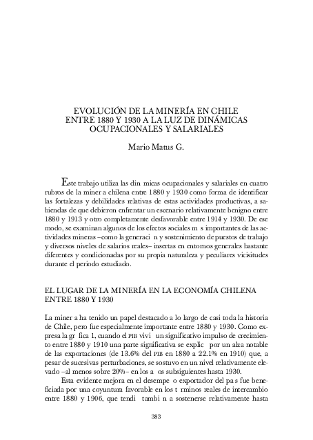 CHILE IN THE NITRATE ERA THE EVOLUTION OF ECONOMIC DEPENDENCE 1880 1930 PDF visual data 4