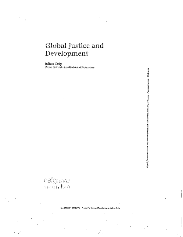 (PDF) 2014. Global Justice and Development. New York Palgrave Macmillan Julian Culp