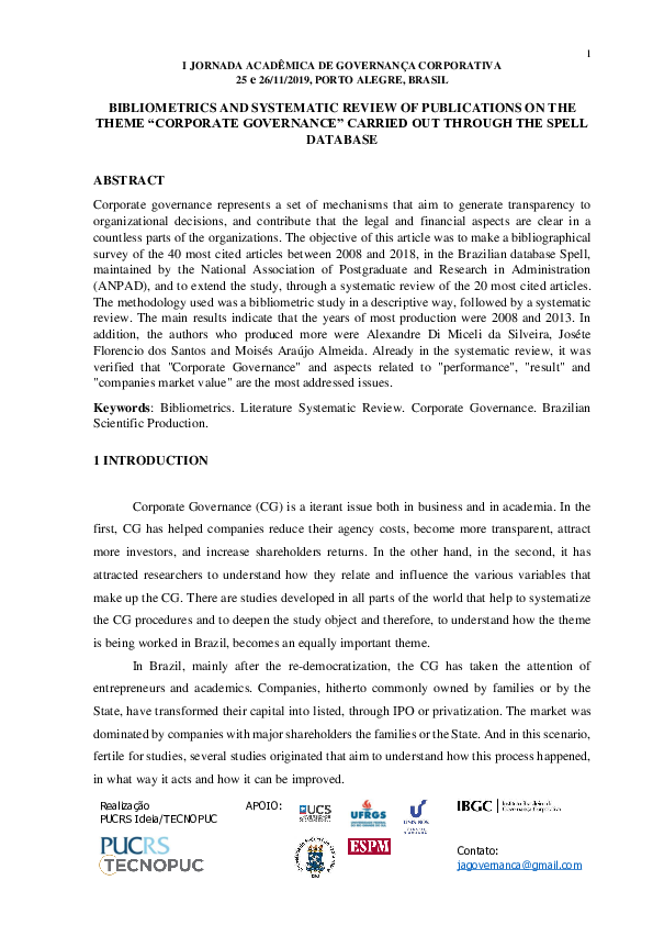 (PDF) BIBLIOMETRICS AND SYSTEMATIC REVIEW OF PUBLICATIONS ON THE THEME ...