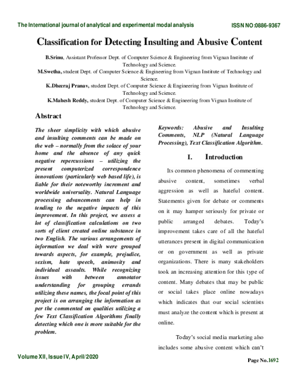 (PDF) The International journal of analytical and experimental modal ...