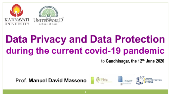 (PDF) Data Privacy and Data Protection during the current covid-19 pandemic
