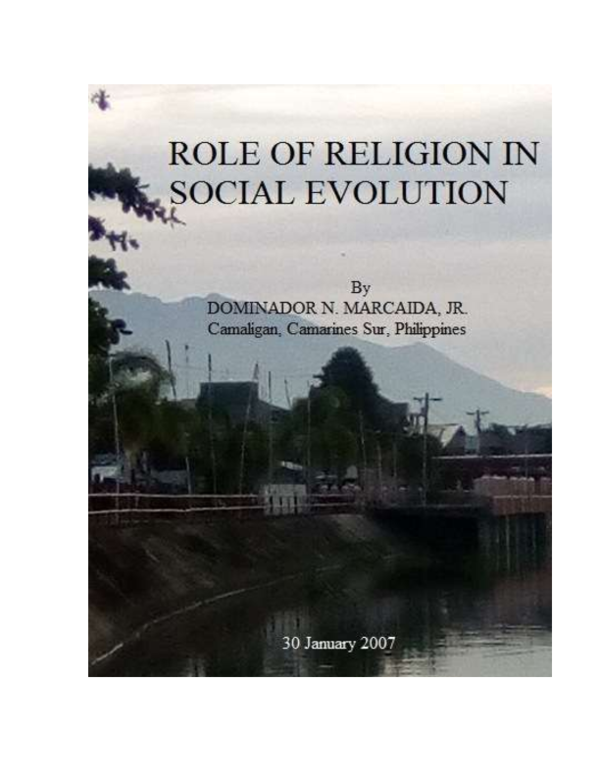 (PDF) ROLE OF RELIGION IN SOCIAL EVOLUTION
