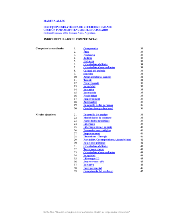 (PDF) Diccionario de competencias MARTHA ALLES Johan Suarez (PDF) Diccionario de competencias MARTHA ALLES Johan Suarez