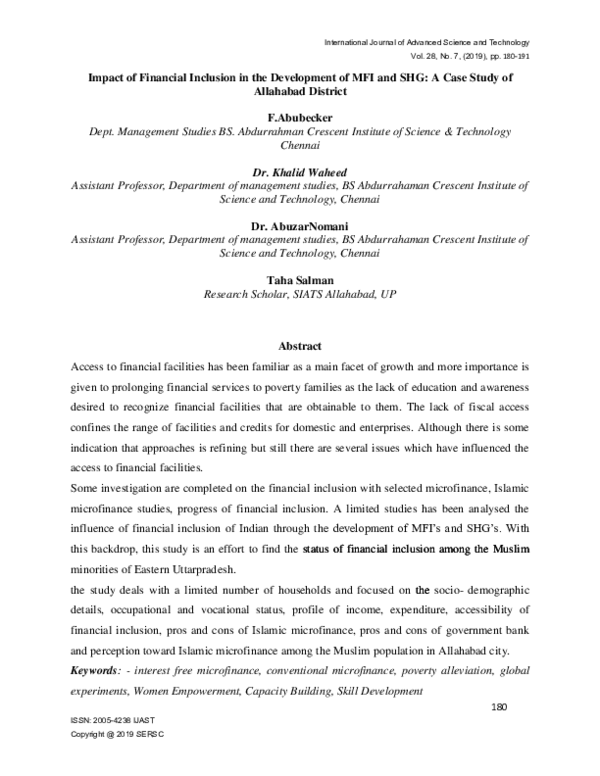 The concept of micro finance was first introduced by mr picture