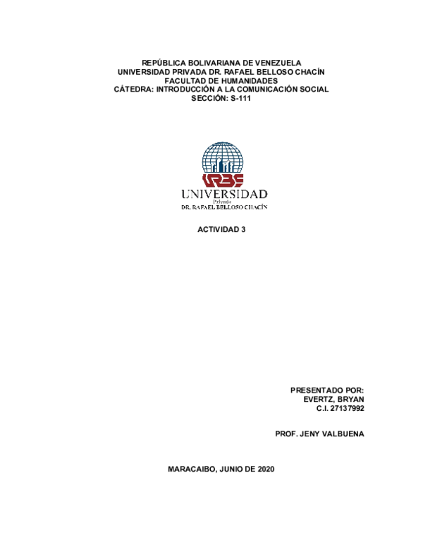 (DOC) REPÚBLICA BOLIVARIANA DE VENEZUELA UNIVERSIDAD PRIVADA DR. RAFAEL ...