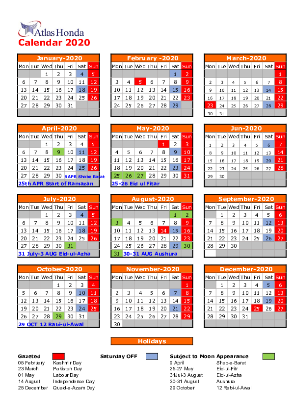 XLS) Calendar | Arshad Muhammad - Academia.edu