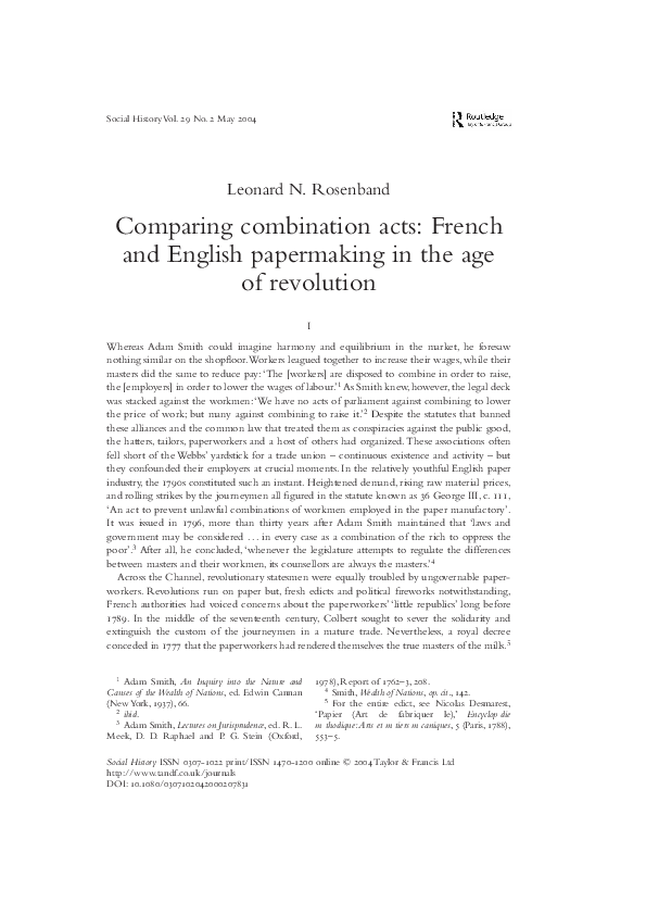 (PDF) Comparing combination acts. rosenband Leonard Rosenband