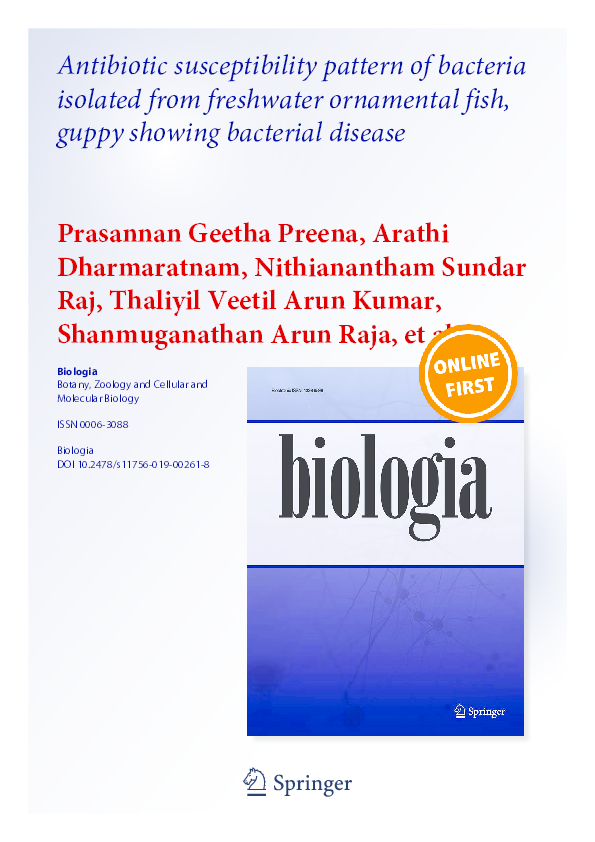 (PDF) Antibiotic susceptibility pattern of bacteria isolated from ...