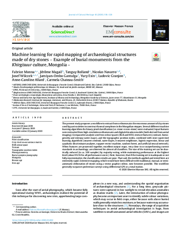 (PDF) ScienceDirect Machine learning for rapid mapping of