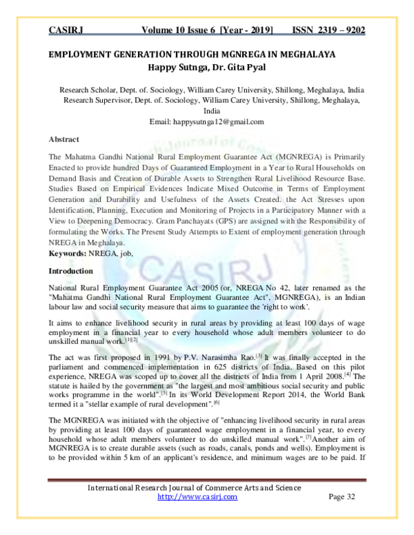 Research paper on mgnrega in hindi picture