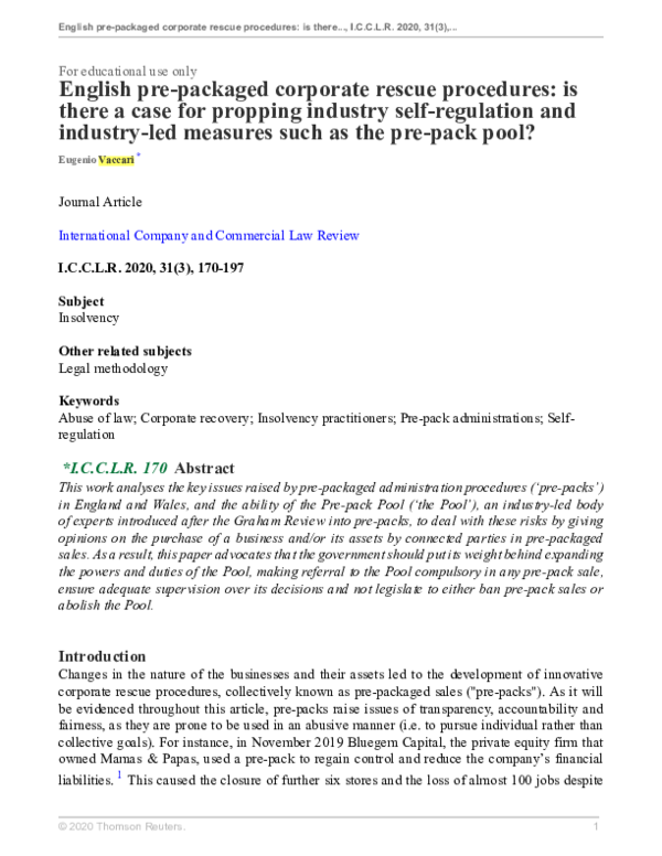 Corporate rescue essay 08 picture