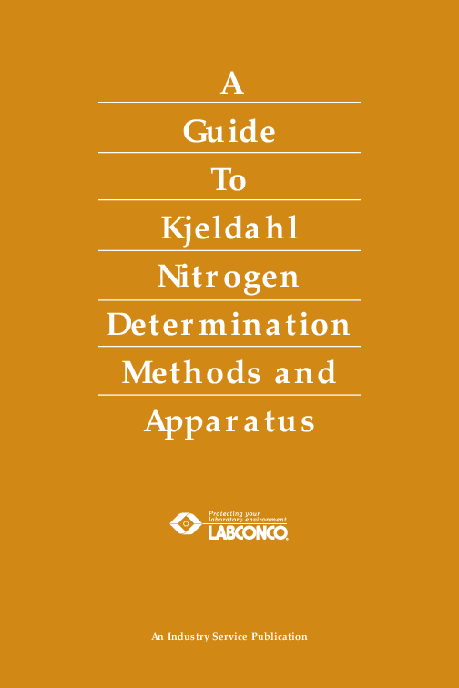 (PDF) A Guide To Kjeldahl Nitrogen Determination Methods and Apparatus