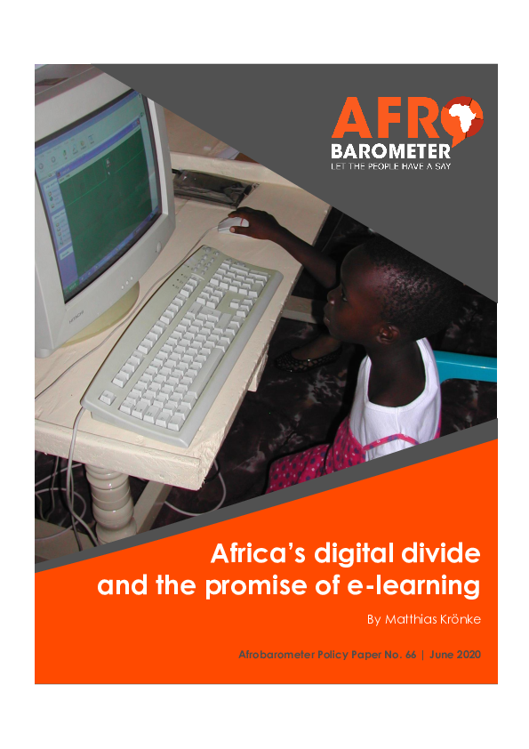 (PDF) Africa's digital divide and the promise of e-learning