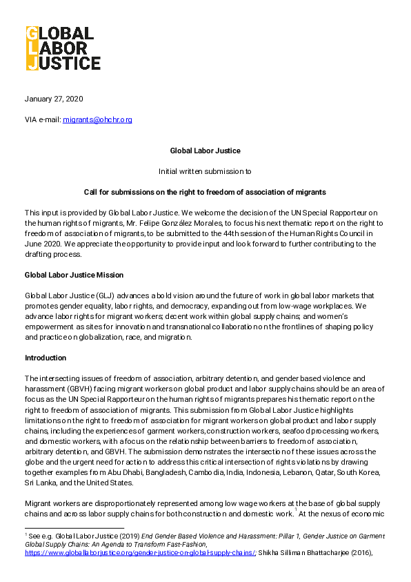 (PDF) Submission to the UN Special Rapporteur on the human rights of ...