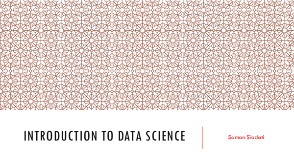 (PDF) Introduction to Data Science