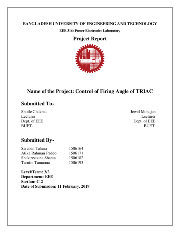 (PDF) Control of Firing Angle of TRIAC Atika Paddo Academia.edu