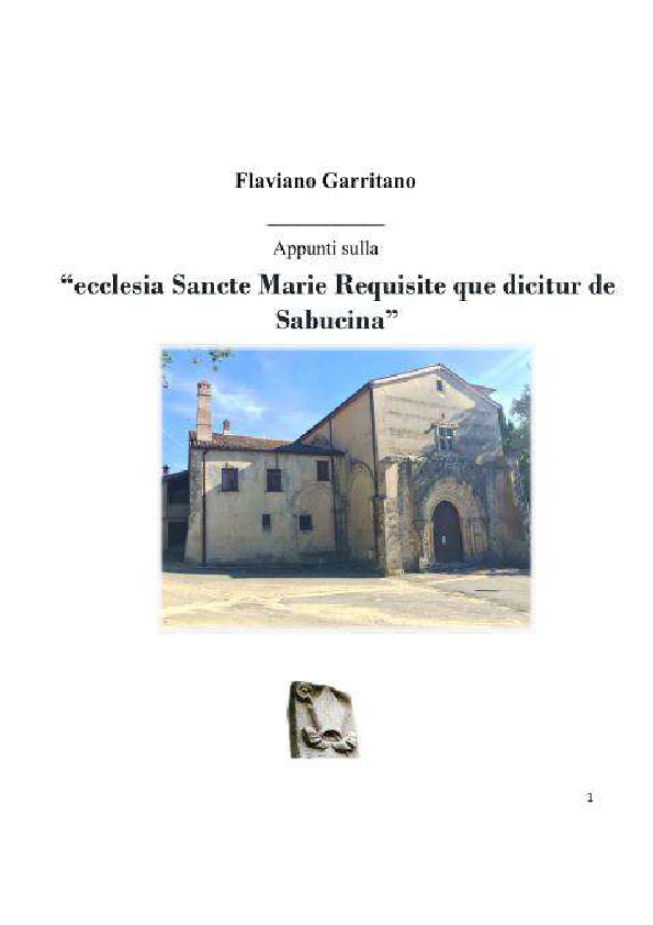 (PDF) Appunti sull'abbazia di Santa Maria della Sambucina
