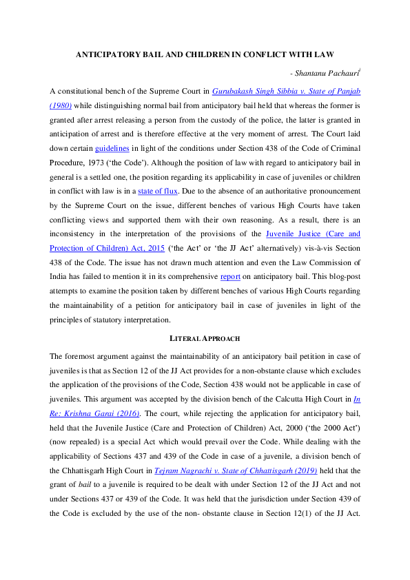 Anticipatory bail essay picture