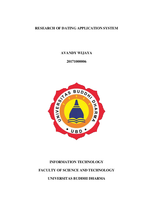 (PDF) RESEARCH OF DATING APPLICATION SYSTEM