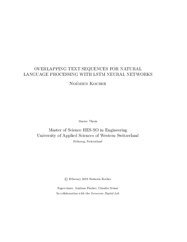 (PDF) Overlapping Text Sequences for Natural Language Processing with ...
