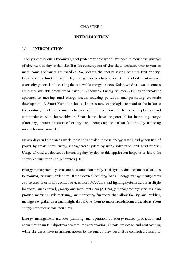 (DOC) Smart home report