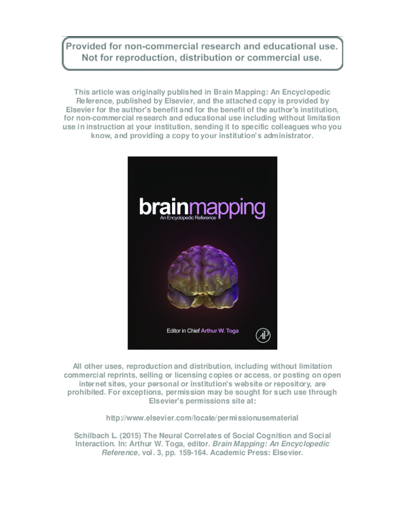(PDF) Neural Correlates of Social Cognition and Social Interaction