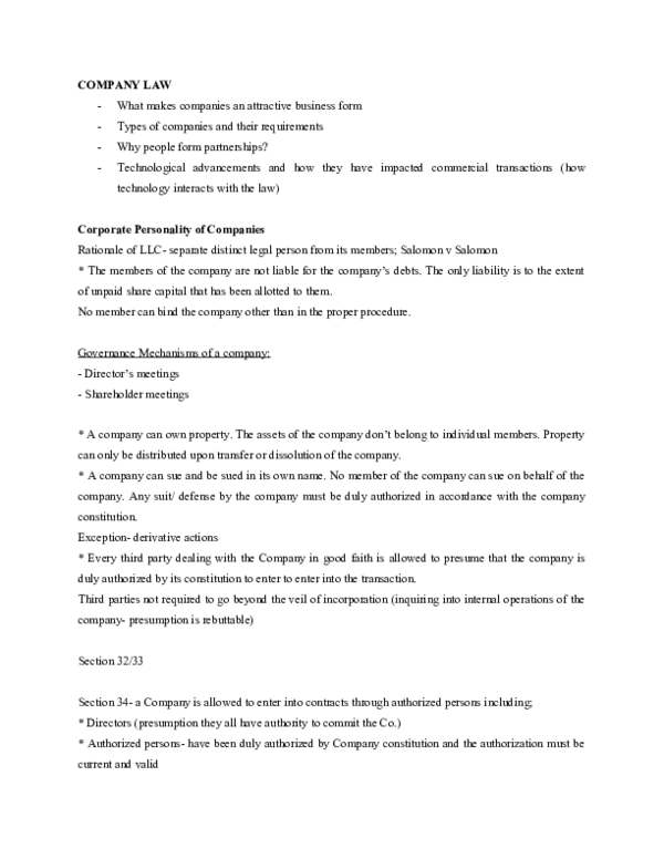 (DOC) COMPANY LAW IN KENYA AS PER THE COMPANIES ACT OF 2015 | Kirwa C ...