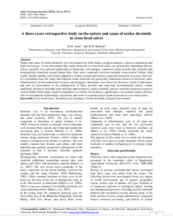 (PDF) A three years retrospective study on the nature and cause of ...