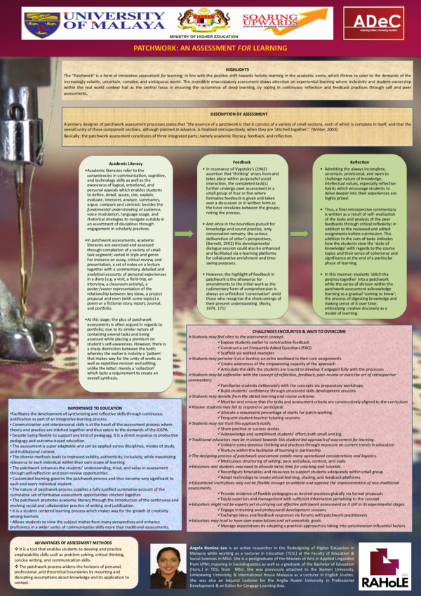 (PDF) Patchwork An Assessment FOR Learning Angela Rumina Leo Academia.edu