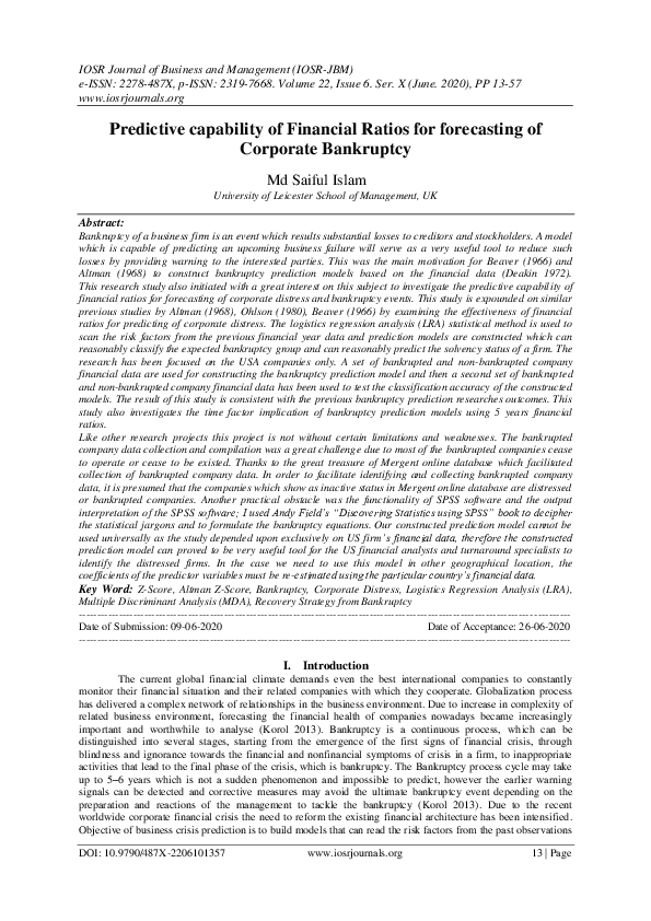 Corporate bankruptcy essay image