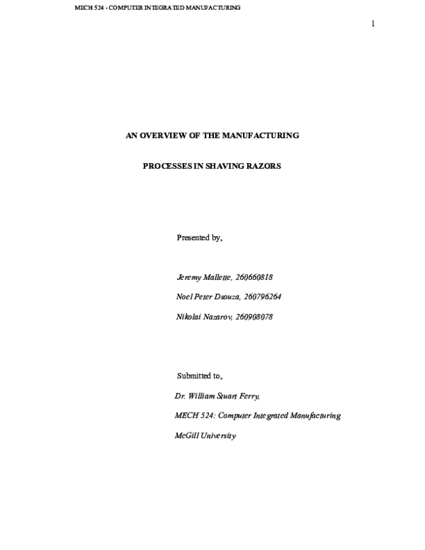History of computer integrated manufacturing picture