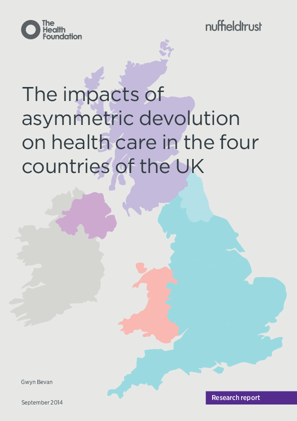 (PDF) The impacts of asymmetric devolution on health care in the four ...