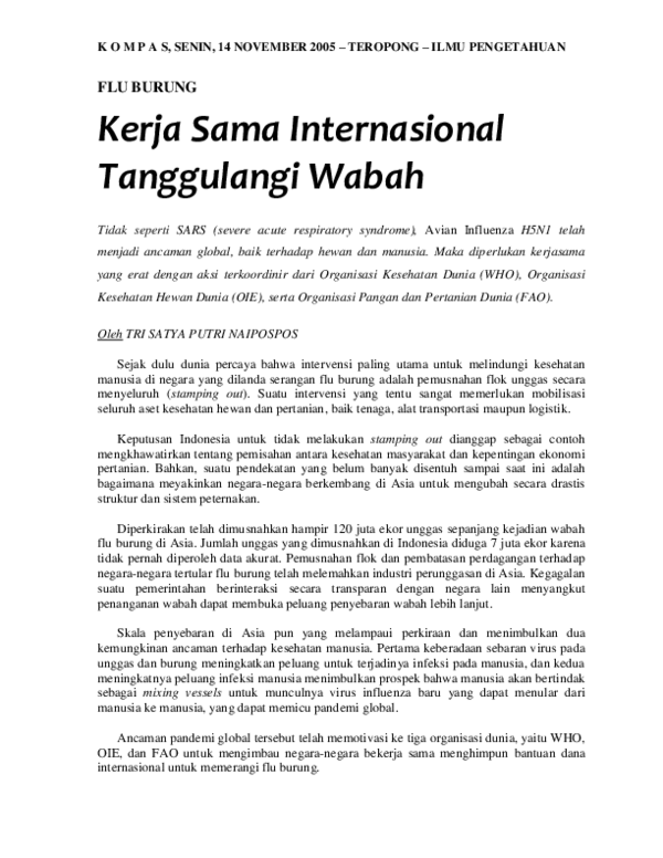 Wabah Internasional: Ancaman Global yang Terus Mengintai