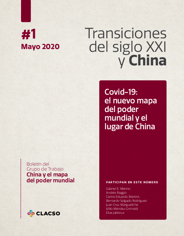 First page of “La irrupción del Covid-19, los medios de comunicación y un nuevo escenario geopolítico”