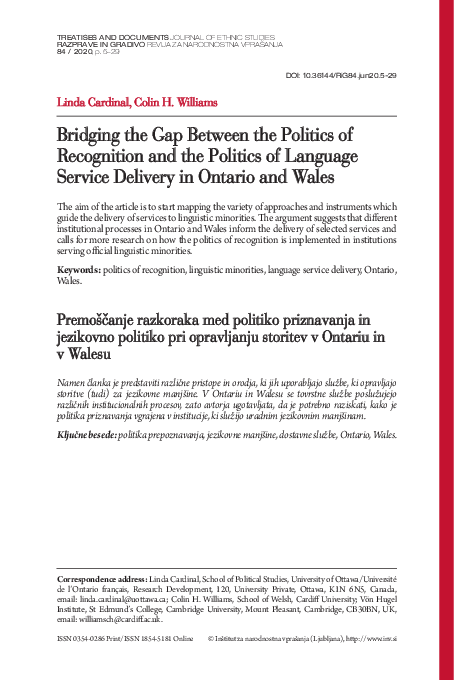 (PDF) Bridging the Gap Between the Politics of Recognition and the ...