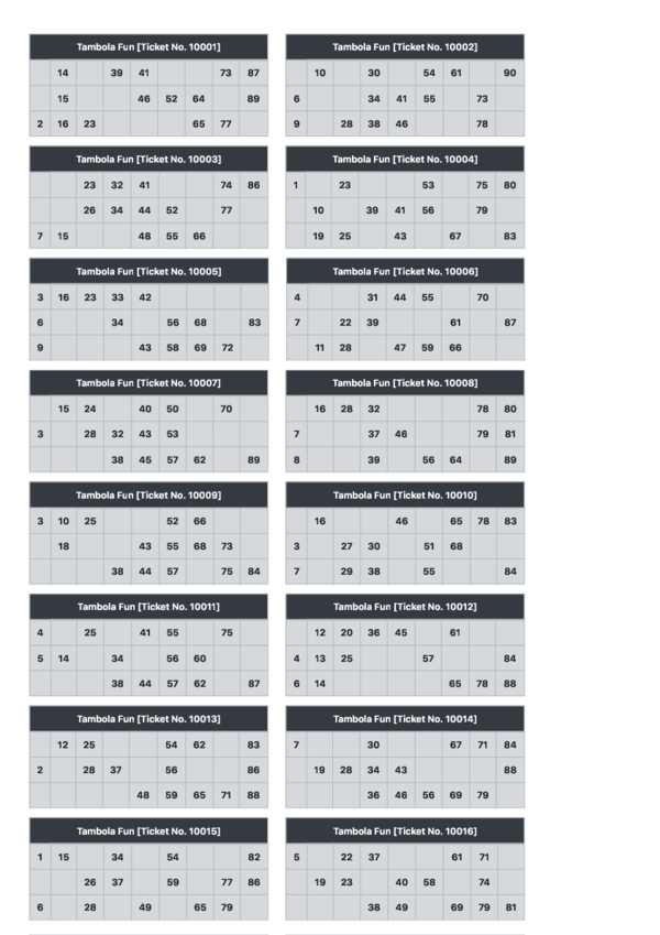 pdf free tambola tickets nipun singhal academia edu