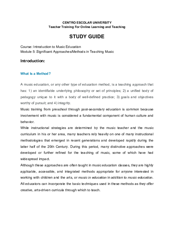 (PDF) STUDY GUIDE for Intro to ME Module