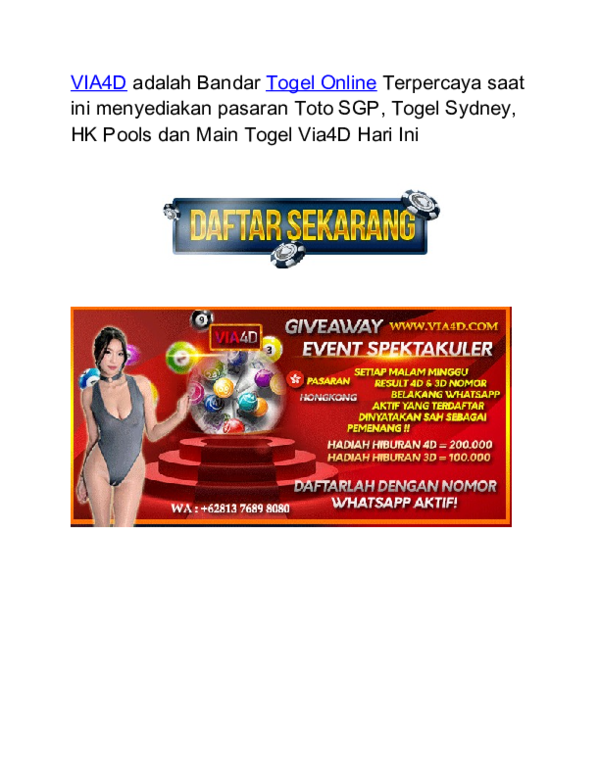Situs Togel Singapore Terpercaya Research Papers Academia Edu