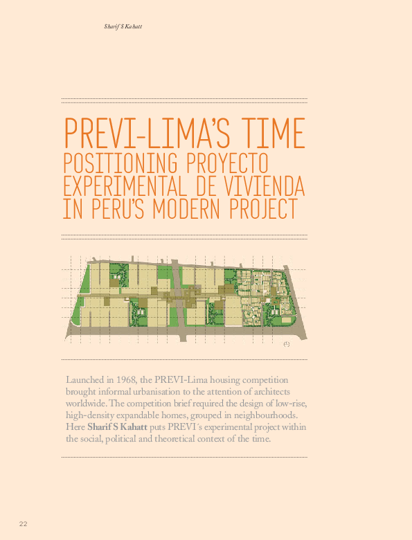 (PDF) Previ-Lima’s Time Positioning Proyecto Experimental de Vivienda ...