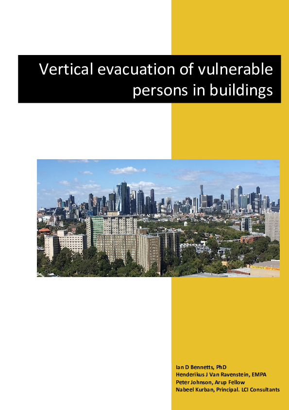 (PDF) Vertical evacuation of vulnerable persons in buildings