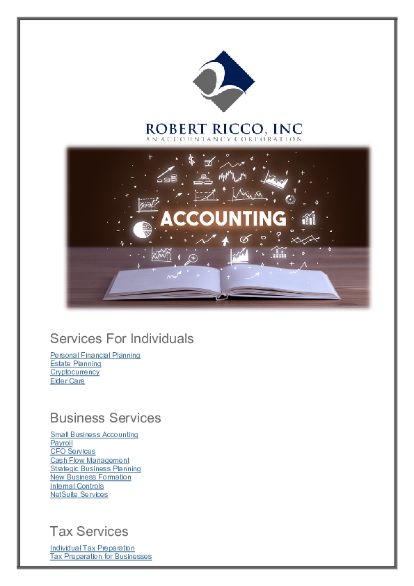 (PDF) Accounting & Bookkeeping Robert Ricco Academia.edu