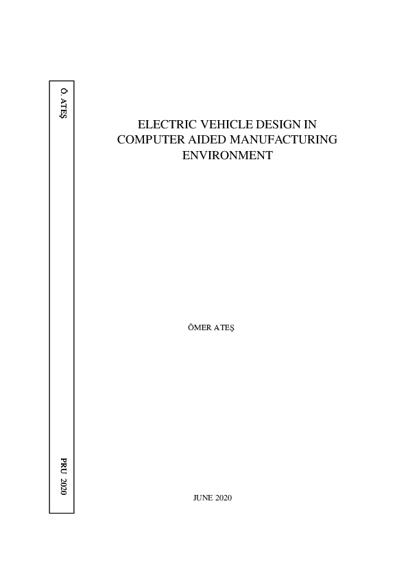(PDF) ELECTRIC VEHICLE DESIGN IN COMPUTER AIDED MANUFACTURING