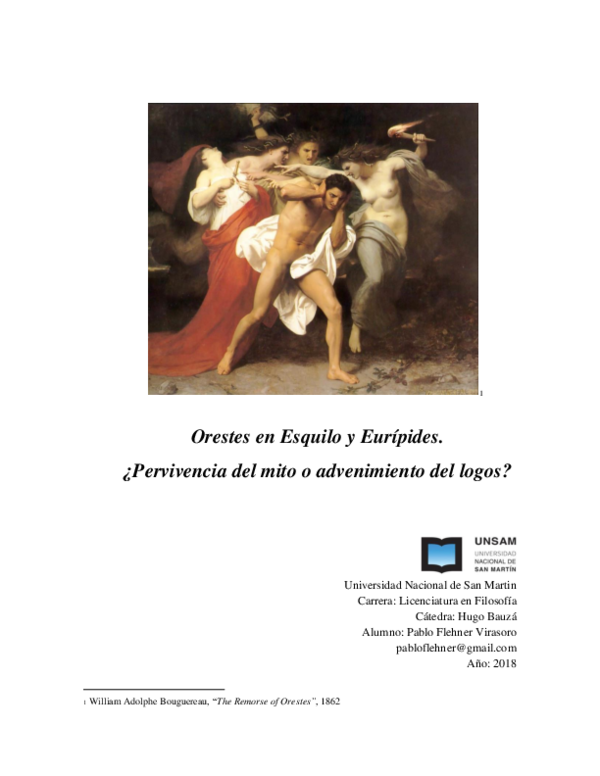 (PDF) Orestes en Esquilo y Eurípides Pablo Flehner Academia.edu