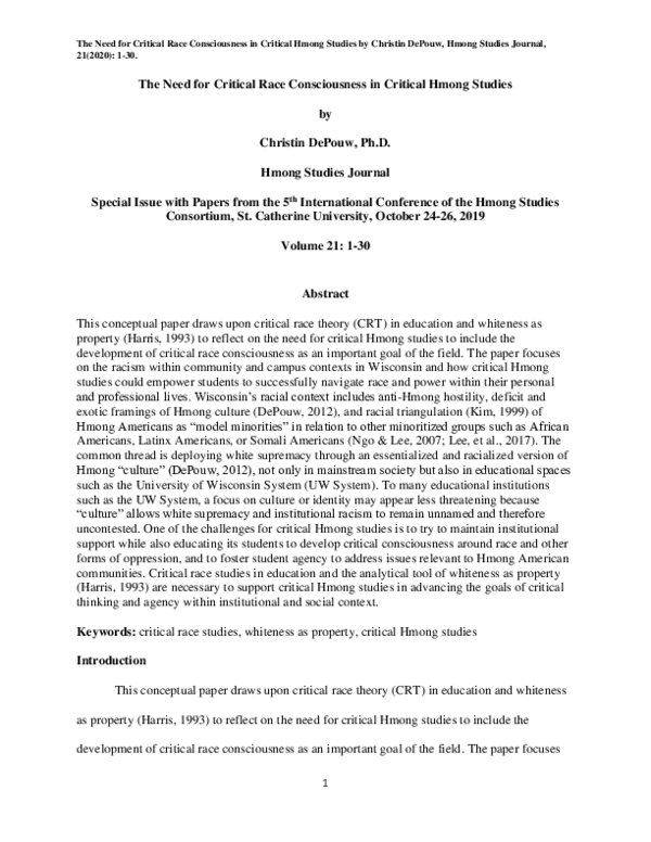 Hmong research paper image