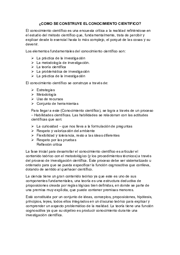 (DOC) COMO SE CONSTRUYE EL CONOCIMIENTO CIENTIFICO daisy ortega Academia.edu (DOC) COMO SE CONSTRUYE EL CONOCIMIENTO CIENTIFICO daisy ortega Academia.edu