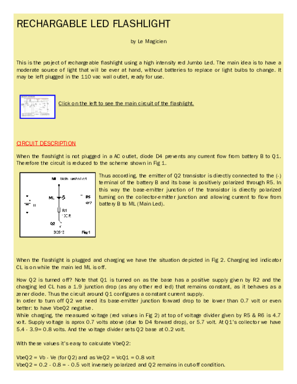 (PDF) RECHARGABLE LED FLASHLIGHT