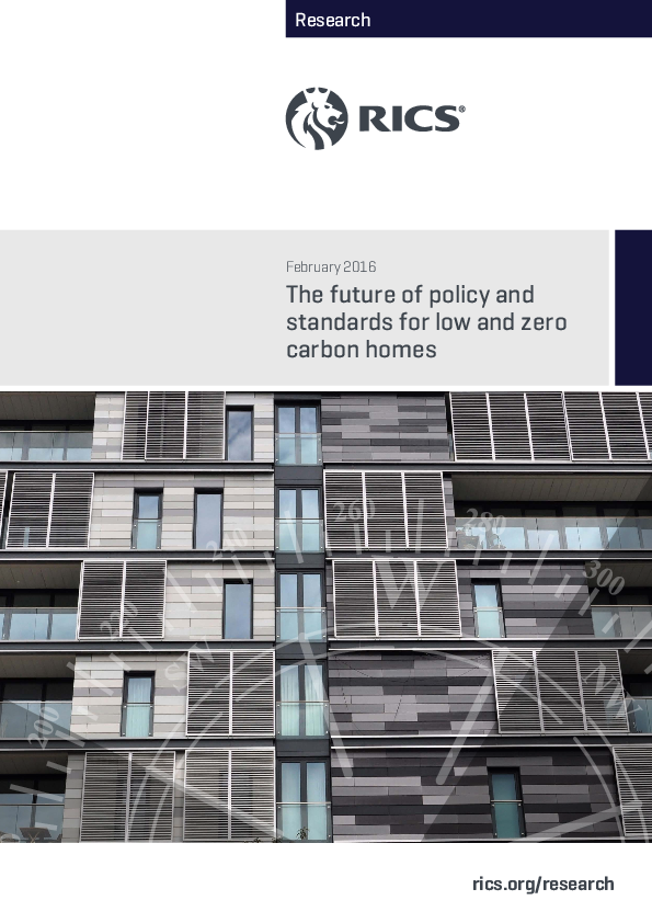Picture of (PDF) The future of policy and standards for low and zero carbon homes